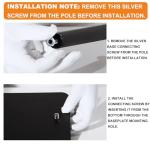 DXOPHIEX Dual Reptile Lamp Stand Reptile Light Stand with Two Flexible Brackets,Height Adjustable (15.7inch to 74.3inch) Reptile Heat Lamp Stand for Hanging Heat Lamp Holder and Light Fixture