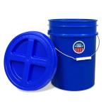 5 Gallon Bucket with Gamma Seal Screw on Airtight Lid, Food Grade Storage, Premium HPDE Plastic, BPA Free, Durable 90 Mil All Purpose Pail, Made in USA. 1 Count