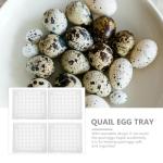 Yardwe Quail Egg Cartons Foam Egg Box Holder 52 Slots Egg Storage Tray Wrapping Container Egg Dispenser Case for Kitchen Egg Protection 4pcs