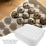 Yardwe Quail Egg Cartons Foam Egg Box Holder 52 Slots Egg Storage Tray Wrapping Container Egg Dispenser Case for Kitchen Egg Protection 4pcs