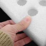 Yardwe Quail Egg Cartons Foam Egg Box Holder 52 Slots Egg Storage Tray Wrapping Container Egg Dispenser Case for Kitchen Egg Protection 4pcs