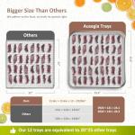 Ausegia Commercial Large 12 Trays Food Dehydrator, Usable Area up to 22.67ft², 1200W Full Stainless Steel Dryer Machine, up to 190℉ Temperature, for Meat, Fruit, Beef, Herbs, and Pet Food