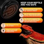 BNOSDM Reptile 75W Ceramic Heat Emitter,4 Pack Reptile Heat Lamp Bulbs,Non Light Emitting,Brooder Coop Heater Lamp Bulb for Amphibian Reptile Lizard Turtle Chicken