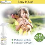 Poultry Spray by Premo Guard – 32 oz – Treat Mites, Fleas, Flies, and Lice – Fast Acting & Effective – Chicken, Turkey, Waterfowl, and Birds – Best Natural Protection for Control & Prevention
