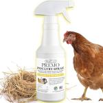 Poultry Spray by Premo Guard – 32 oz – Treat Mites, Fleas, Flies, and Lice – Fast Acting & Effective – Chicken, Turkey, Waterfowl, and Birds – Best Natural Protection for Control & Prevention