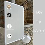 Quail Farm Biosecurity Warning Metal Sign