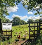 Quail Farm Biosecurity Warning Metal Sign