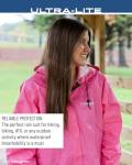 FROGG TOGGS Women's Standard Ultra-Lite2 Waterproof Breathable Rain Jacket, Pink, Medium