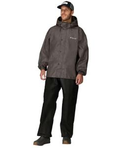 FROGG TOGGS Men's Standard Classic All-Sport Waterproof Breathable Rain Suit, Stone/Black, Medium