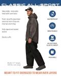 FROGG TOGGS Men's Standard Classic All-Sport Waterproof Breathable Rain Suit, Stone/Black, Medium