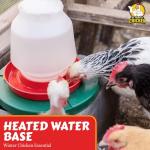 My Favorite Chicken Chicken Water Heater and Deicer - Electric Poultry Waterer for Winter - Portable Design, Freeze Proof Chicken Supplies for Outdoor Use - Water Heater and Warmer for Outside