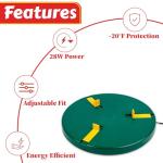 My Favorite Chicken Chicken Water Heater and Deicer - Electric Poultry Waterer for Winter - Portable Design, Freeze Proof Chicken Supplies for Outdoor Use - Water Heater and Warmer for Outside