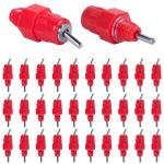 KISEER 30 Pack Automatic Chicken Waterer Poultry Water Nipple Drinker Feeders Hen Duck Screw Style