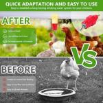 KISEER 30 Pack Automatic Chicken Waterer Poultry Water Nipple Drinker Feeders Hen Duck Screw Style