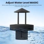 Mxmoonant Black Splash Guard & Float for Single-Head Ultrasonic Mist Maker Water Depth Greater Than 10cm/3.94inch(No Mist Maker Machine)