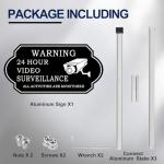 Video Surveillance Sign with 28" Stake - 2 Pack