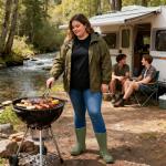 HISEA Women's Waterproof Mid-Calf Rubber Boots