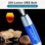 Incu-Bright™ Ultra Bright LED Egg Candler, Incubator Warehouse Exclusive, Rubber Nesting Ring for Candling Seal, Poultry/Reptile, Easily Identify Developing & Non-Developing Eggs, Hatching Eggs, 1102