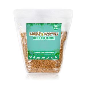 5-44LB Dried Black Soldier Fly Larvae Mealworms for Chicken Birds Treats Premium