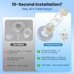 Mxmoonant Mist Maker 350ml/H, Halloween Party Ultrasonic Pond Fogger Aluminum Mister with Splash Guard for Water Fountain Rockery Holidays Decoration Humidifying Plant