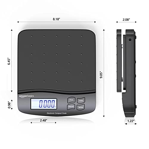 Digital Postal Scale with AC Adapter, 65 lb Capacity