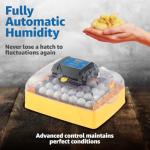 Brinsea Products USAF37C Ovation 28 EX fully automatic egg incubator with humidity control, One Size,Yellow/Black