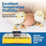 Brinsea Products USAF37C Ovation 28 EX fully automatic egg incubator with humidity control, One Size,Yellow/Black