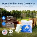 Sandpiper 25 Pound Premium Grade Multi-Use Play Sand with Chemical Free Formula for Sandboxes, Pet Areas, Pavers, and Walking Stones