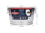 Behrens TV205351 Steel 0GS Galvanized Round Tub, 5 Gallon, 5-Gallon