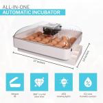 IncuView 3 Pro All-in-One Automatic Incubator + AquaTank & AccuMist | Egg Incubators for Chickens | Chick Incubator
