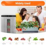 Commercial Food Dehydrator for Jerky, Large Drying Space with 20 Stainless Steel Trays, 1700W Dehydrated Dryer, 24H Timer, 194°F Temperature Control, for Herbs, Meat, Fruit, and Yogurt