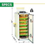 CT180SH Egg Incubator with Automatic Egg Turning & Perfect Humidity Controls, Set & Forget Design, Cabinet Incubators for Hatching Eggs, Incubate and Hatch 180 Chicken Eggs | Hatching Time