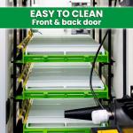 CT180SH Egg Incubator with Automatic Egg Turning & Perfect Humidity Controls, Set & Forget Design, Cabinet Incubators for Hatching Eggs, Incubate and Hatch 180 Chicken Eggs | Hatching Time