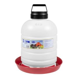 Farm Tuff Top Fill Plastic Poultry and Game Bird Fountain, 5 Gallon Capacity