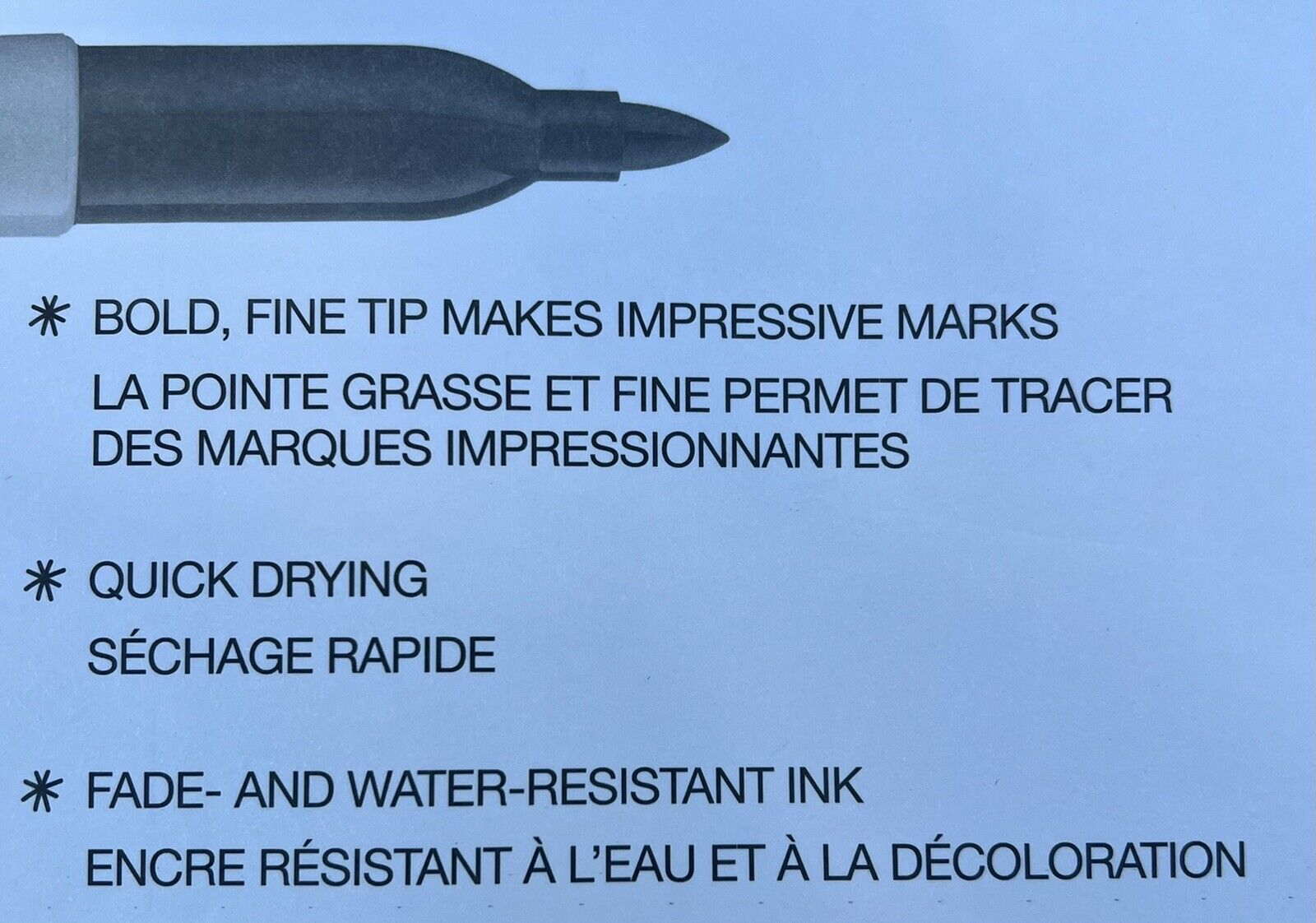 Black Fine Point Sharpie Markers 5-Count Set