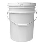 ePackageSupply 5 Gallon White Bucket & Lid, Made in The USA, Durable 90 Mil All Purpose Pail, Food Grade, Contains No BPA Plastic, Premium HPDE, 6 Pack