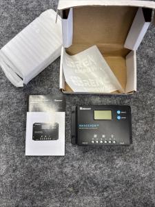 Renogy 10 Amp 12V/24V PWM Negative Ground Solar Charge Controller Compact Design w/LCD Display for AGM, Gel, Flooded and Lithium Battery, Wanderer 10A