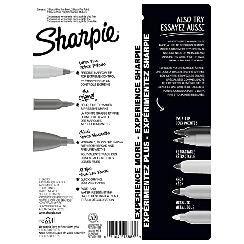 Quail Equipment: Sharpie Markers Variety Pack, 6 Count