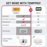 ThermoPro Waterproof Refrigerator Thermometer - 2 Pack
