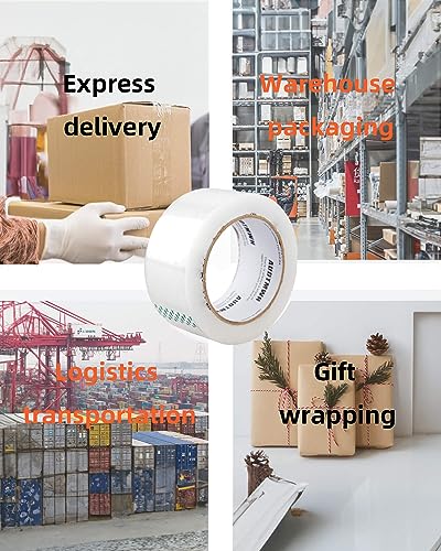 Heavy-Duty Clear Packing Tape Refills - 2 Rolls