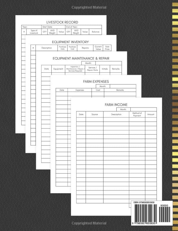 Quail Farm Management Record Keeping Planner