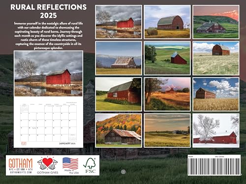 2025 Farm Country Quail Poultry Wall Calendar