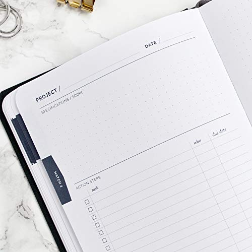 Quail Hatch Idea Notebook - 160 Pages, Blue