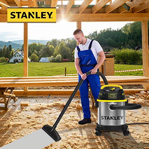 Stanley 3 Gallon Wet Dry Vacuum, 4.0 HP