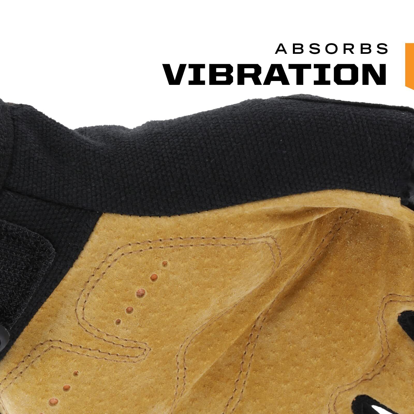 Fingerless Durahide Leather Work Gloves for Framing