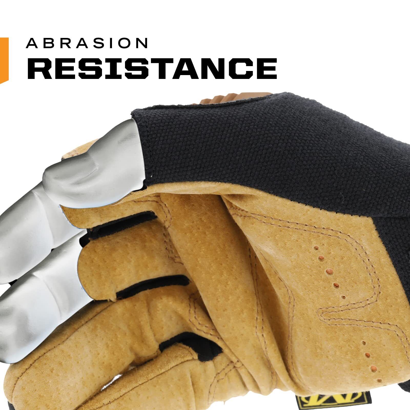 Fingerless Durahide Leather Work Gloves for Framing