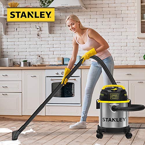 Stanley 3 Gallon Wet Dry Vacuum, 4.0 HP