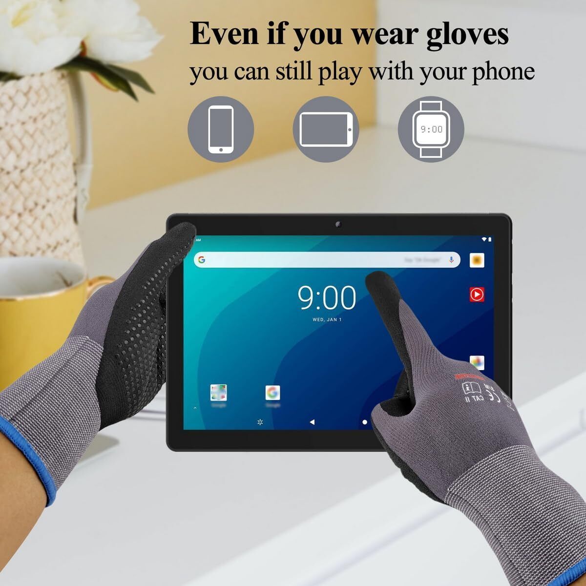 Micro-Foam Nitrile Coated Work Gloves - 12 Pairs