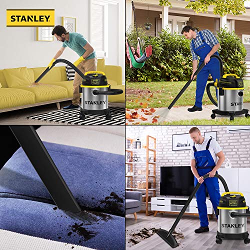 Stanley 3 Gallon Wet Dry Vacuum, 4.0 HP