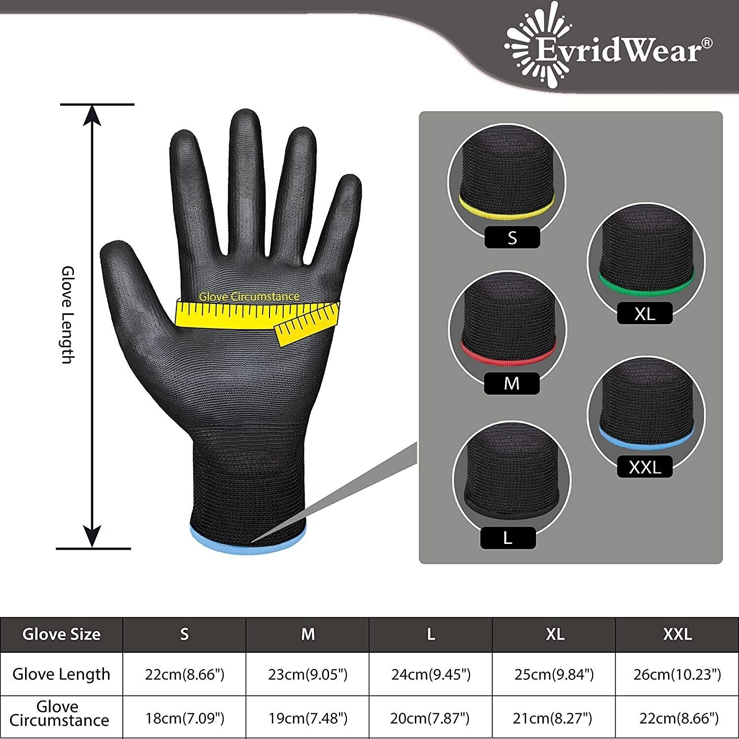 Quail Safe Ultra-Thin PU Coated Work Gloves